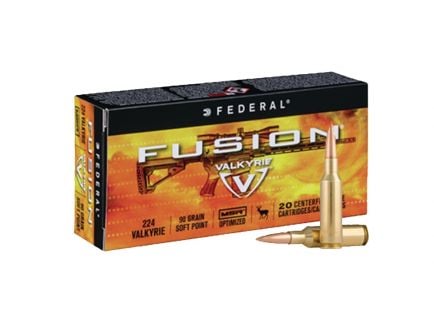 Federal Fusion .224 Valkyrie 90gr Ammunition, 20 Rds - F224VLKMSR1