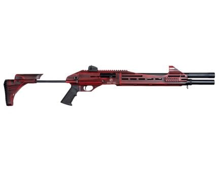 Garaysar Fear-112 12 Gauge 18.5" 4rd Semi-Auto Shotgun, Red Battleworn