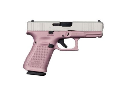 Glock 19 Gen 5 FS 9mm Pistol, Pink/Stainless