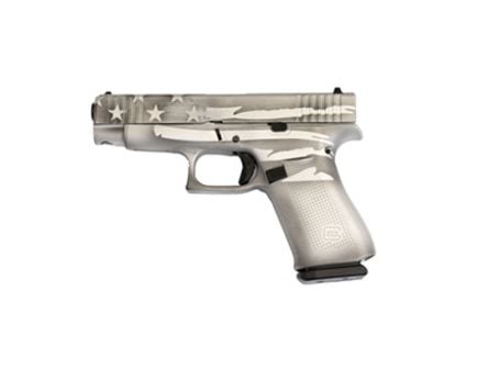 Glock 48 FS 9mm Pistol, Gray Distressed Flag