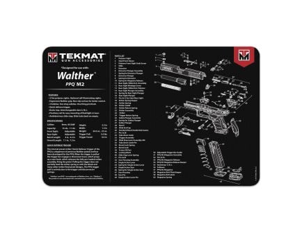 TEKMAT 17" x 11" x 0.13" Cleaning Mat for Walther PPQ Mod2