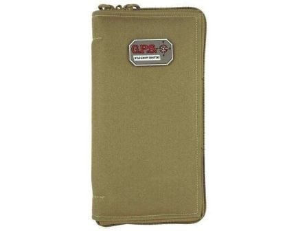 GPS 6.75" x 1.50" x 12" Large Pistol Sleeve w/Locking Zipper, Tan