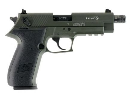 GSG Firefly .22LR Pistol with Threaded Barrel, Green  - GERG2210TFFG