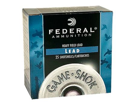Federal 12ga 2.75" 1-1/4oz 7.5 Game-Shok"Heavy Field Lead Shotshell Ammunition 25rds - H125 7.5