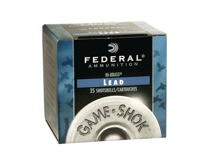 Federal 410ga 2.5" Max 1/2oz #7.5 "Game-Shok" Hi-Brass Lead Shotshells 25rds - H412 7.5