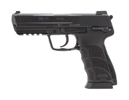 H&K HK45V1 DA/SA .45 ACP Pistol With Safety/Decocker, Black