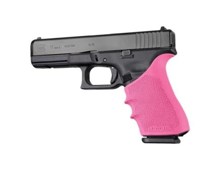 Hogue Handall Beavertail Grip Sleeve Fits Glock Gen 1-5 G17/G17L/G17 MOS/G18, Pink
