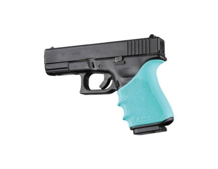 Hogue Handall Beavertail Grip Sleeve Fits Glock Gen 3-4 G19/G23/G32/G38, Aqua