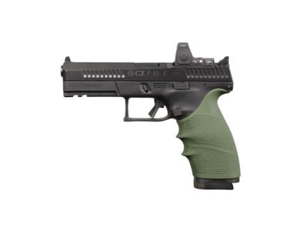 Hogue Handall Beavertail Grip Sleeve Fits CZ P-10 F, OD Green