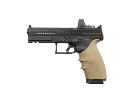 Hogue Handall Beavertail Grip Sleeve Fits CZ P-10 F, Flat Dark Earth