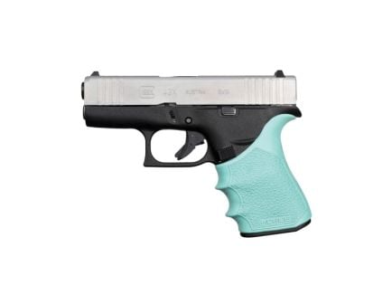 Hogue Handall Beavertail Grip Sleeve Fits Glock G43X/G48, Aqua