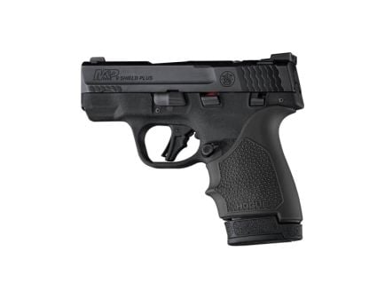 Hogue Handall Beavertail Grip Sleeve Fits Smith & Wesson M&P 9 Shield Plus, Black