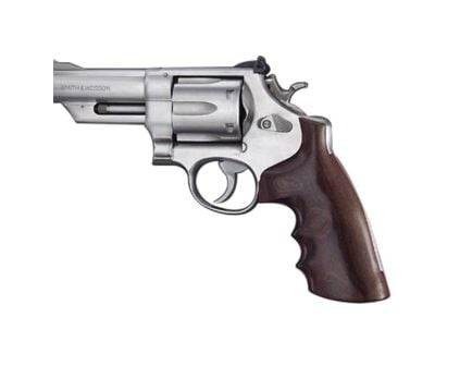 Hogue Grip w/Finger Groove Fits Smith & Wesson N-Frame Square Butt, Walnut