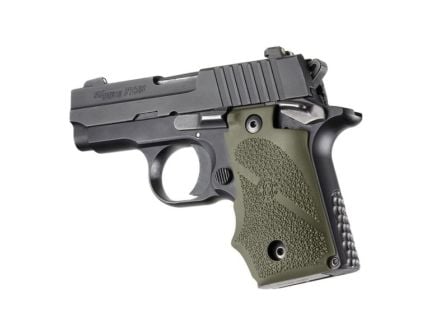 Hogue Grip w/Finger Groove Fits Sig Sauer P238, OD Green