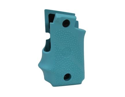 Hogue Grip w/Finger Groove Fits Sig Sauer P238, Aqua
