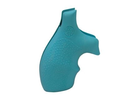 Hogue Bantam Style Grip Fits Smith & Wesson J-Frame Round Butt, Aqua
