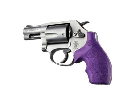 Hogue Bantam Style Grip Fits Smith & Wesson J-Frame Round Butt, Purple