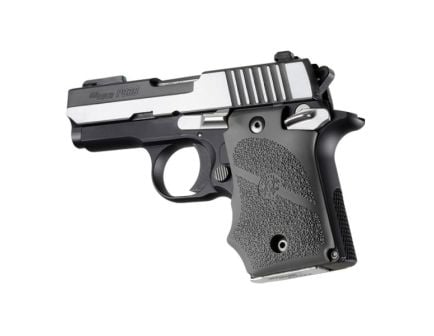 Hogue Grip w/Finger Groove Fits Sig Sauer P938, Slate Gray