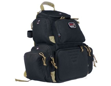 GPS Handgunner Backpack - Black/Tan - GPS-1711BPBT