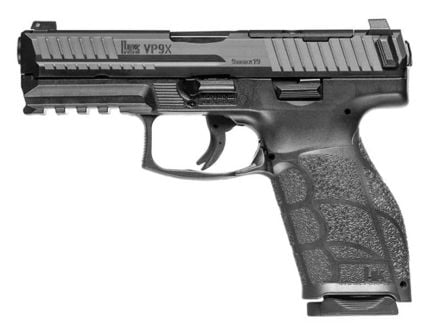HK VP9A1 X O.R. 4.09" 9MM 17rd/20rd Pistol, Black - 81001210