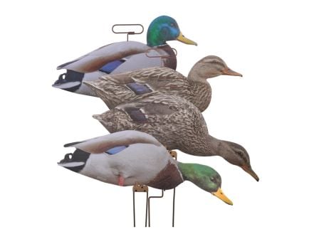 Higdon Outdoors Flats Mallard Duck Motion Silhouette 12-Pack Duck Decoy