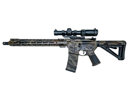 PSA Custom 16" 300AAC 1/8 Nitride 15" MLOK Rifle w/ Vortex Strike Eagle - Hollow Bottom Camo