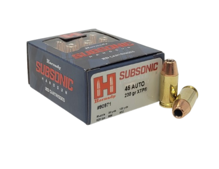 Hornady Subsonic 230 gr XTPS .45 Auto Ammo, 20/box - 90971