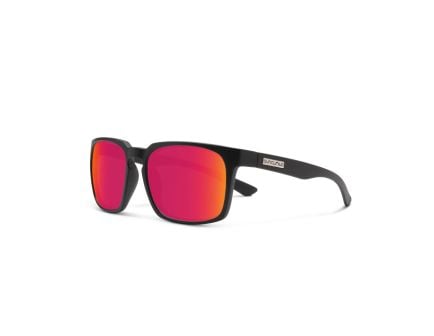 Suncloud Polarized Optics Hundo - Matte Black - Polarized Red Mirror Lens