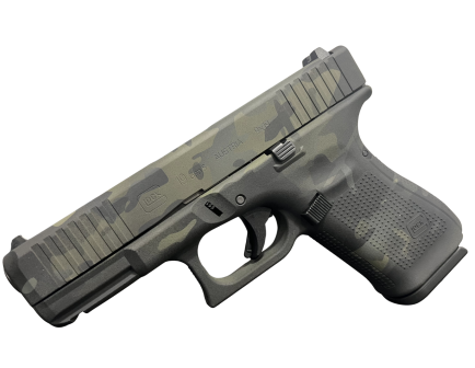 Glock 19 Gen5 FS 4.02" 9mm (3)15rd Pistol, Black Multi Cam