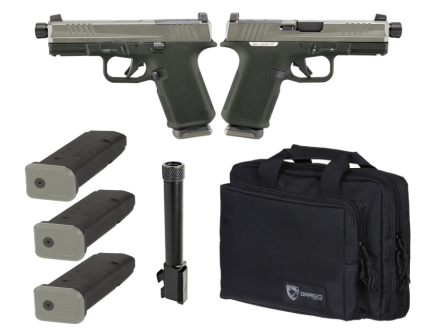 Ruger RXM Tactical Bundle 4" Threaded 9MM (3)15rd O.R Pistol w/ Range Bag, 2 Tone ODG -