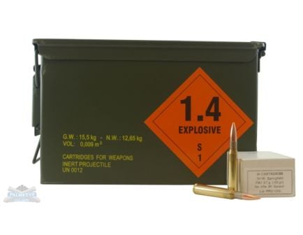 PRVI Partizan 3006 150gr FMJ Ammunition M1 Garand 500rds - PP3.47