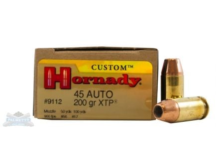 Hornady .45 Auto/ACP 200 gr XTP Custom Pistol Ammunition 20rds - 9112