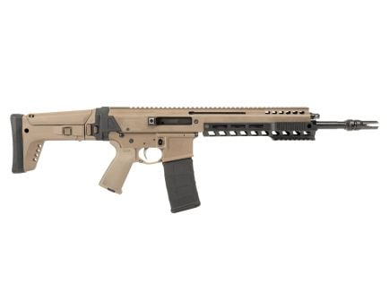 PSA JAKL 13.7" 5.56 1:7 Nitride Partial Picatinny Lower Hand Guard MOE SL EPT F5 Stock Rifle, FDE / Black