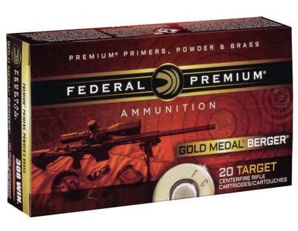 Federal 308 Win. 185gr Berger Juggernaut OTM Tactical Ammunition, 20 Round Box - GM308BH185