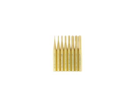 Grace USA Brass 8-Piece Roll Pin Punch Set