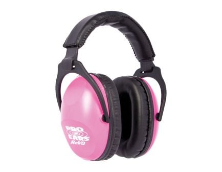 Pro Ears ReVO 25 dB Youth Passive Earmuffs, Neon Pink