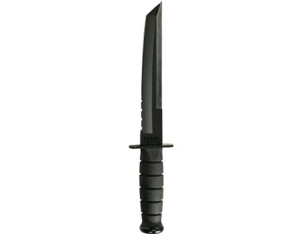 KA-BAR Tanto Half-Serrated Fixed Knife Tanto, Black