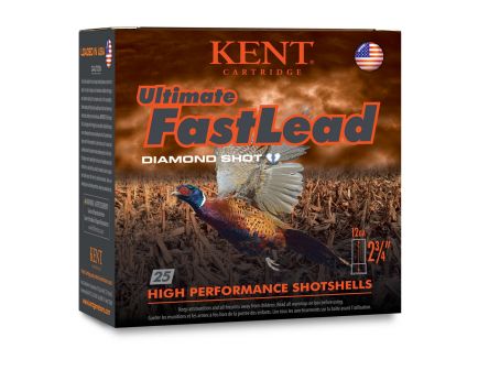 Kent Cartridge Ultimate Fast Lead 12 Gauge 2 3/4" 1 1/4 oz 6 Shot 25 Rounds