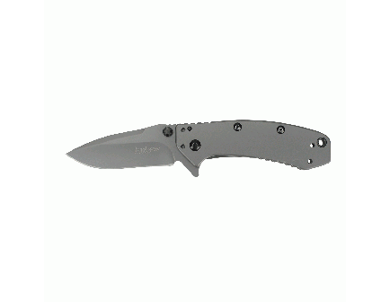 Kershaw CRYO Drop Point Folding Pocket Knife, Gray