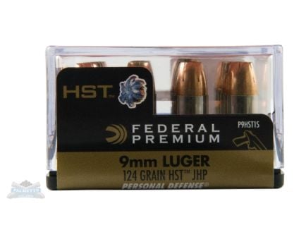Federal 9mm 124gr HST Ammunition 20rds - P9HST1S