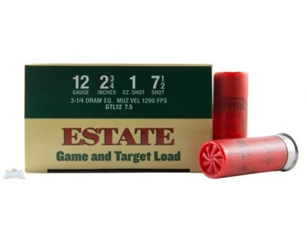Estate 12ga 2.75" 3.25dr 1oz #7.5 Shotshells 25rds - GTL12 7.5