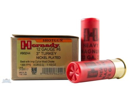 Hornady 12ga #6 Nickel 3" Heavy Magnum Turkey Ammunition 10rds - 86244