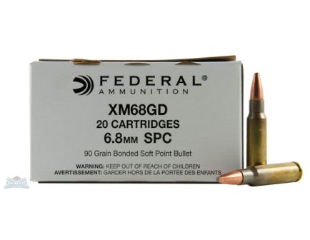 Federal 6.8mm SPC 90gr Bonded SP Ammunition 20rds - XM68GD