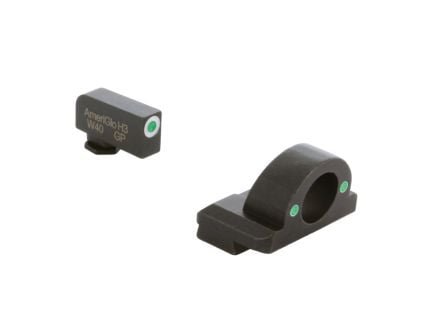 Ameriglo Ghost Ring Sight Set Front/Rear, Green/White/Green