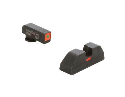 Ameriglo Night Sight Set Front/Rear, Green/Orange/Orange