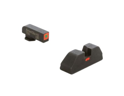 Ameriglo Night Sight Set Front/Rear, Green/Orange/Orange