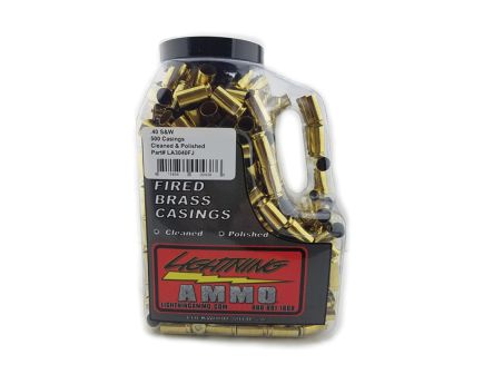Lightning Ammo .40 S&W Pistol Cleaned and Polished Brass, 500rds