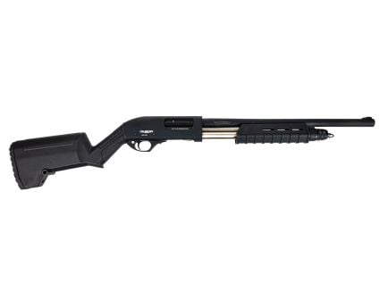 LKCI Omega P-12 Pump Action 12 Gauge Shotgun, Black - P12