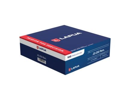 Lapua .223 Remington Small Rifle Unprimed Brass Cartridge Case, 100rds