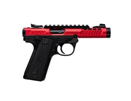 Ruger MKIV 22/45 4.4" 22LR (2)10rd Pistol, Red - 43962